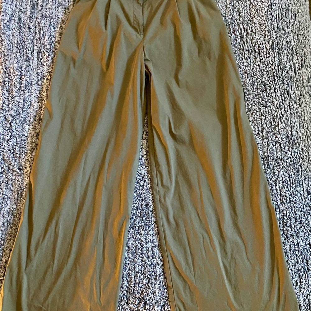 Olive Green Women’s Express Paper Bag Waste with Belt